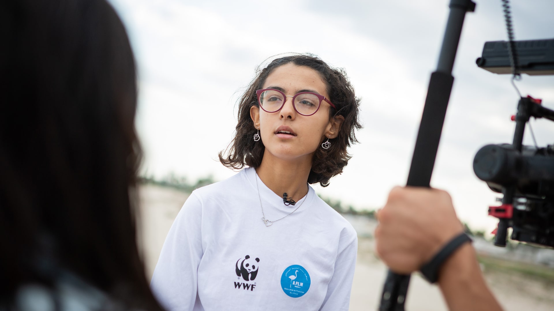 Interview avec une jeune de la région et membre de l'APLM (Association de Protection du littoral de Maâmoura) sur l'impact des changements climatiques sur la lagune de Maâmoura, Tunisie.