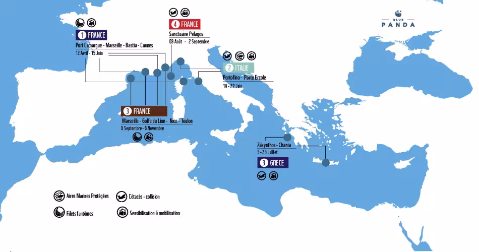 Carte du parcours Blue Panda - 2026