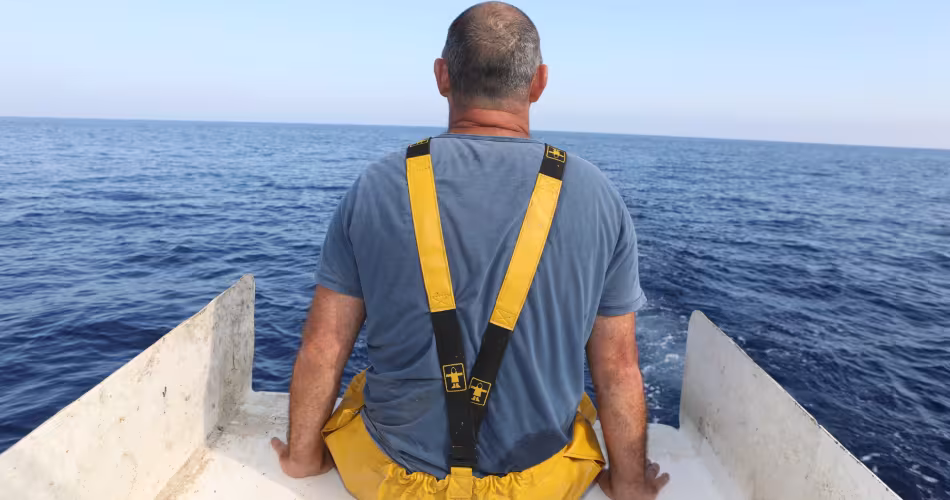 Christian Decugis, pêcheur à Saint-Raphaël, en France
