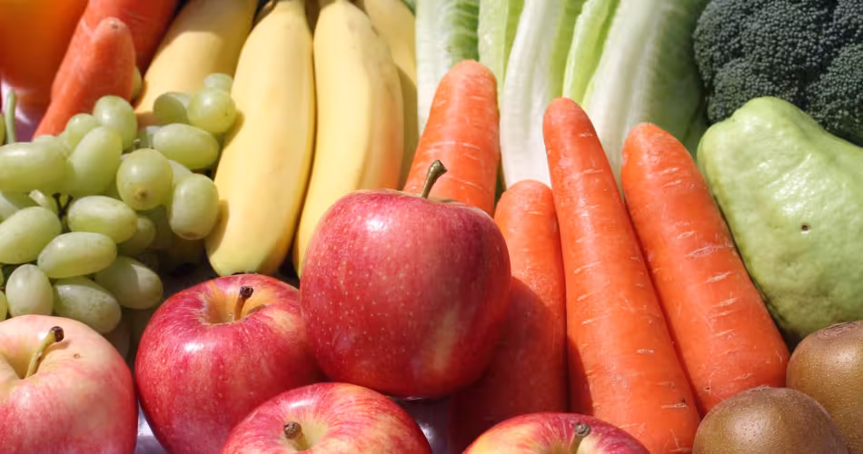 Fruits et légumes gros plan
