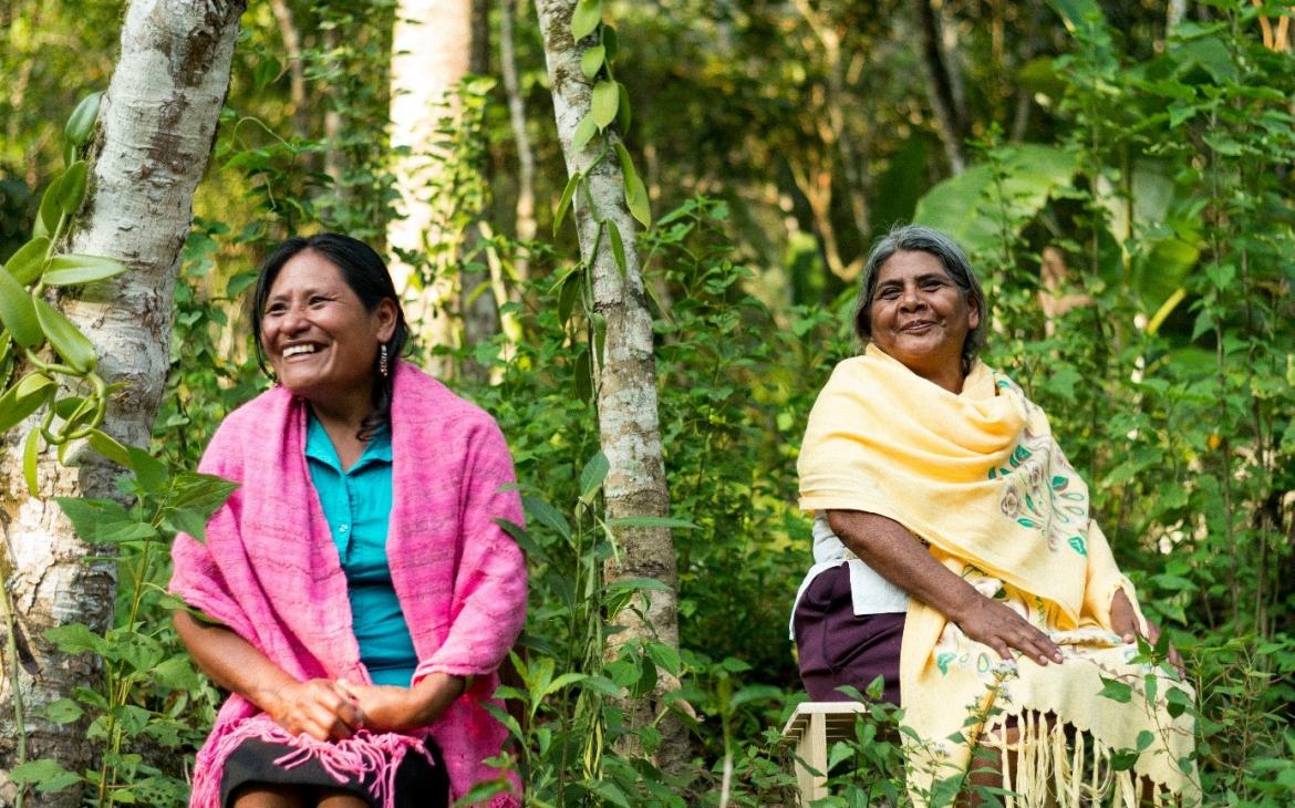 Deux femmes de la population locale du Mexique.