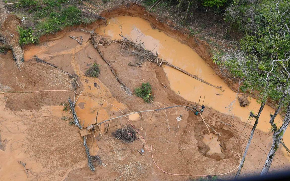 Orpaillage illégal en Amazonie