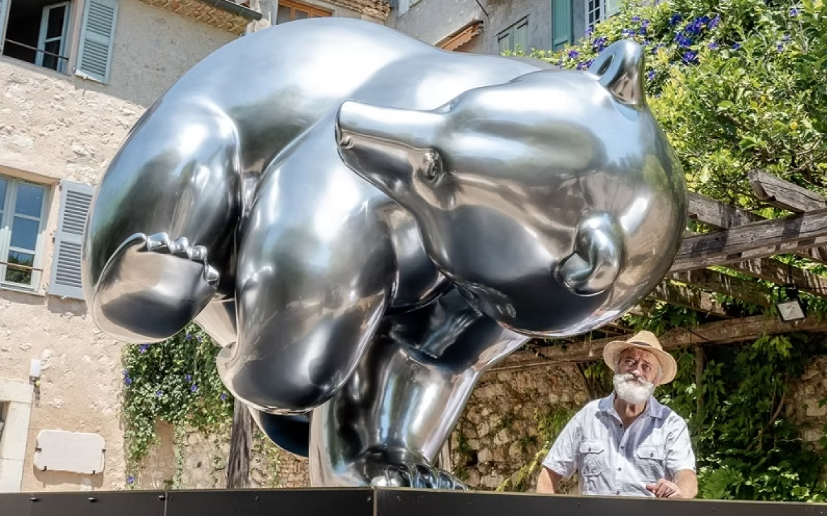 Michel Bassompierre et sa sculpture