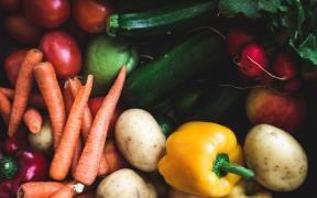 Légumes en gros plan
