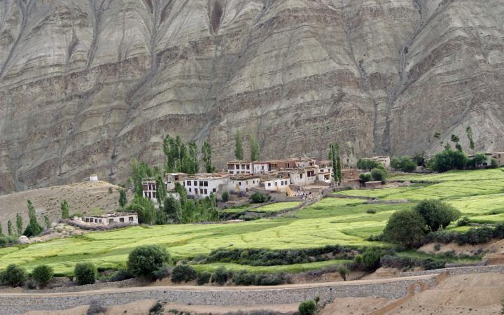 Village de Ladakh, vallée de l'Indus (Inde)
