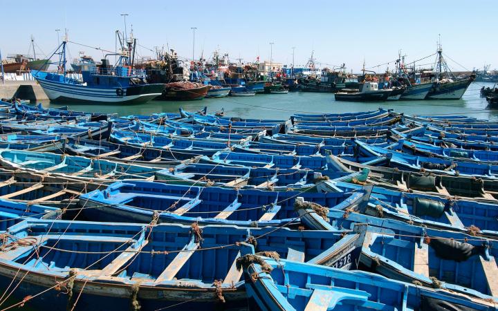 Port d'Essaouira au Maroc