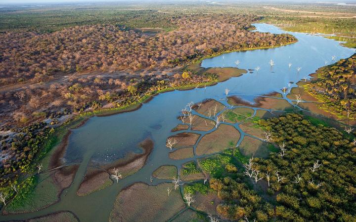 Vue aérienne des paysages tanzaniens Tanzanie