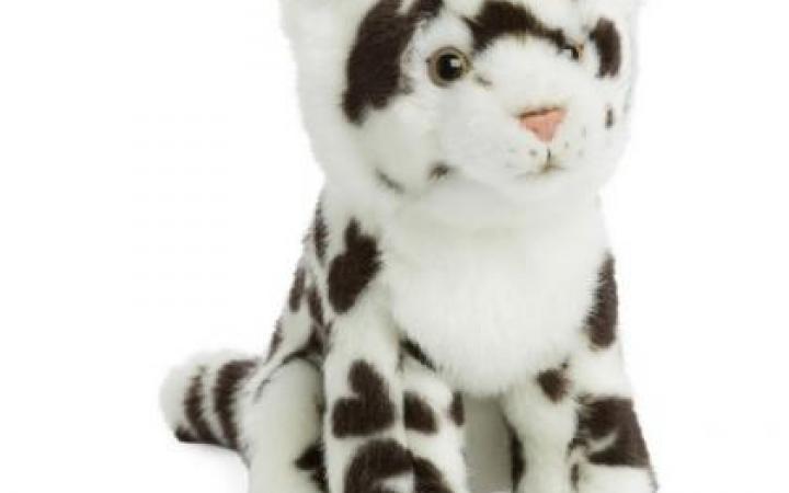 Peluche petit léopard des neiges de la boutique du WWF France
