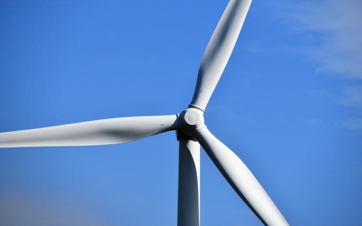 Focus sur une éolienne