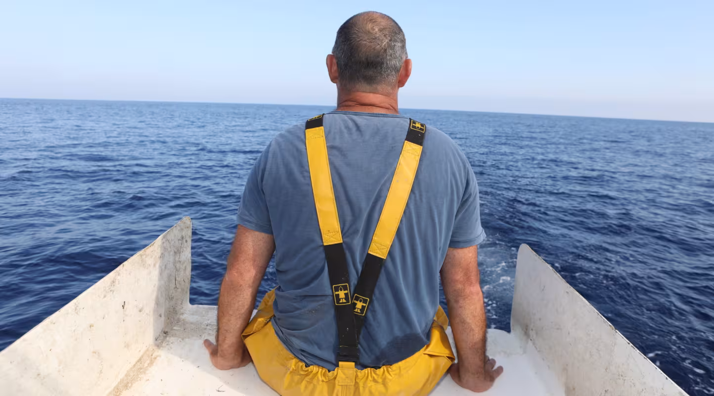 Christian Decugis, pêcheur à Saint-Raphaël, en France