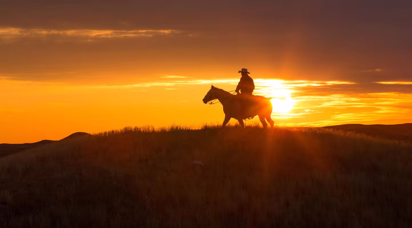 Lyle Perman sur le ranch familial de Lowry, dans le Dakota du Sud.