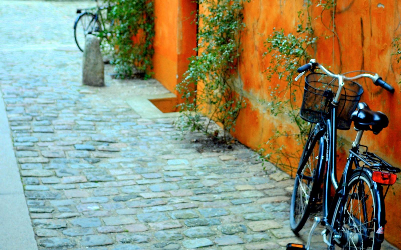 Vélo dans les rues de Copenhague (Danemark)