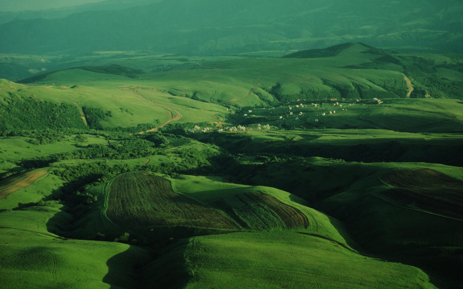 Une campagne géorgienne agriculturelle