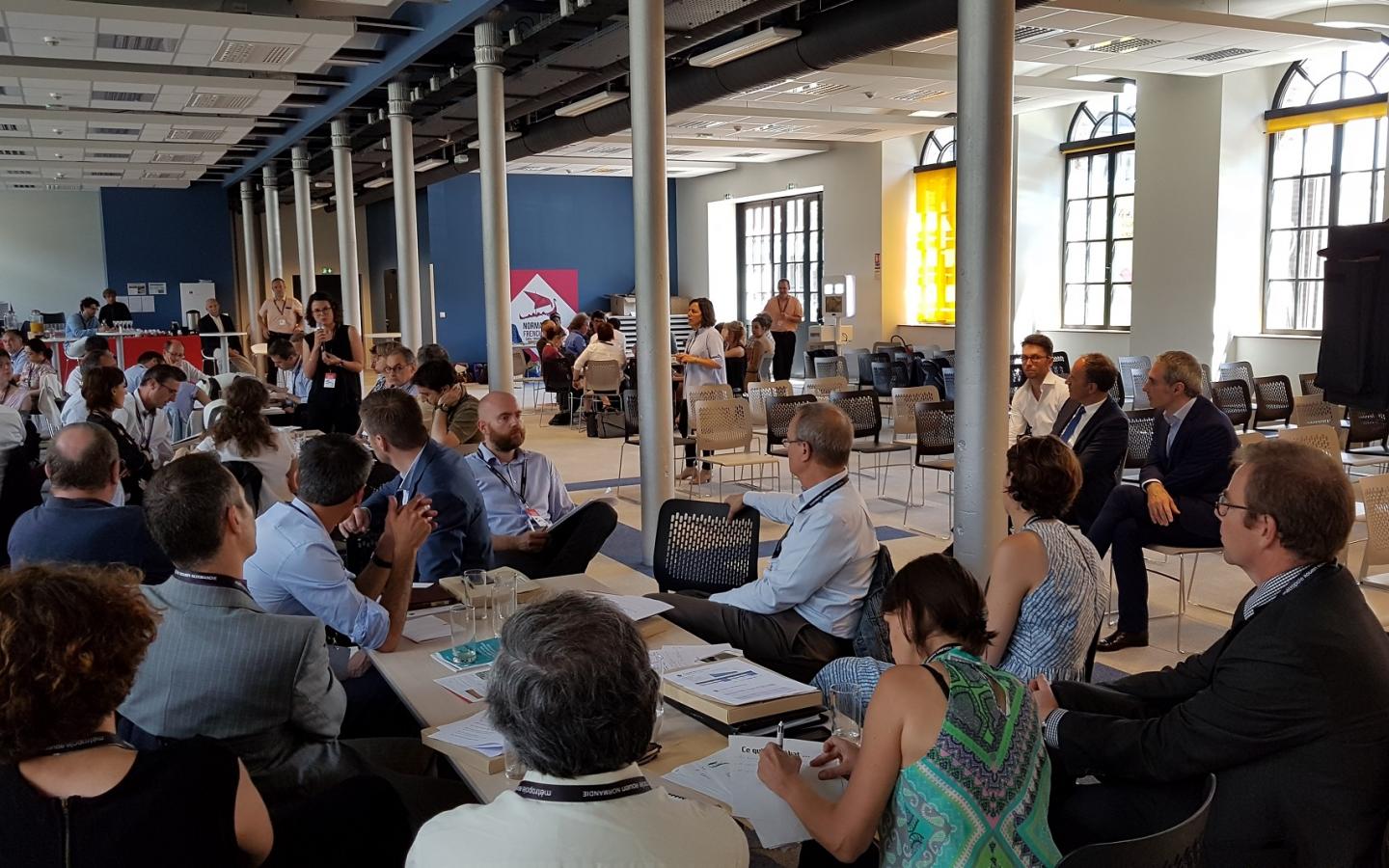 Réunion entre les différents partenaires du projet de la Métropole Rouen Normandie