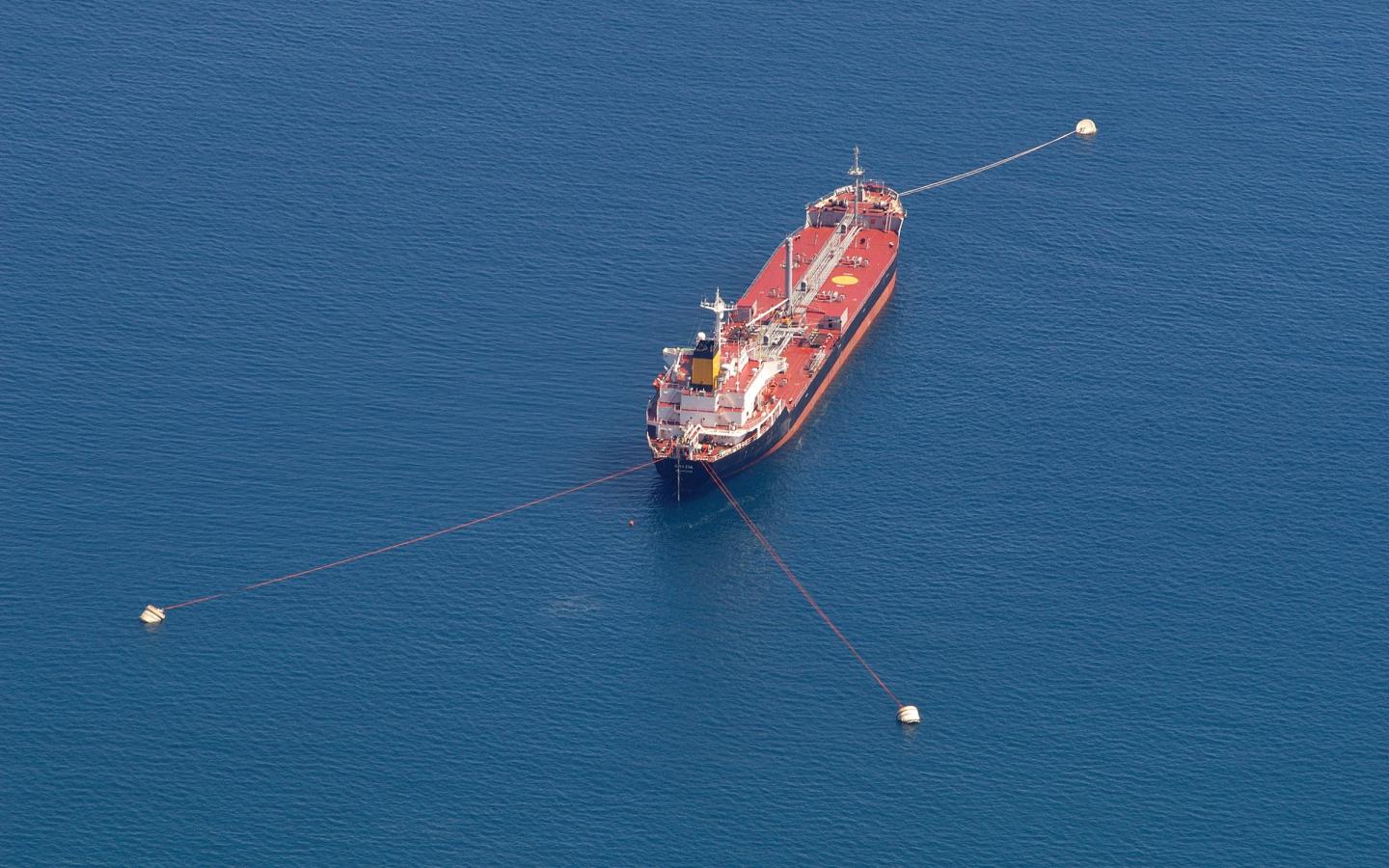 Navire pétrolier en Méditerranée, Turquie