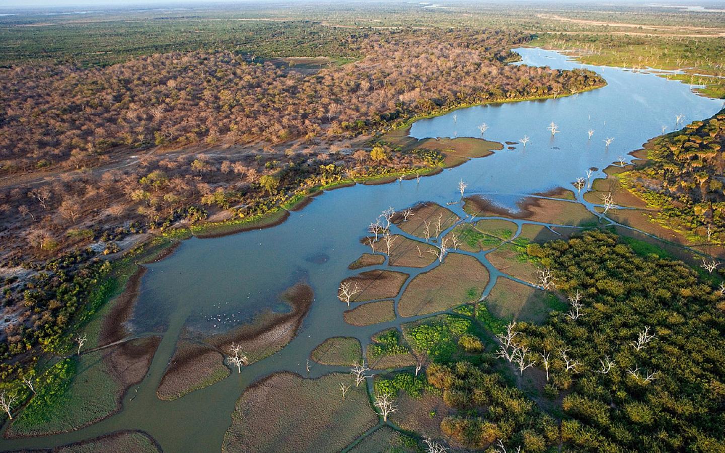 Vue aérienne des paysages tanzaniens Tanzanie