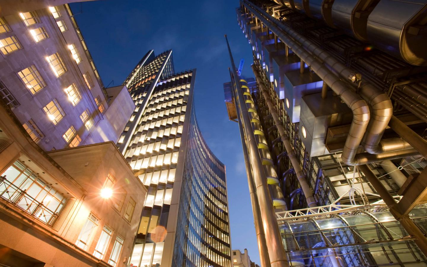 Bâtiments de l'assureur Lloyds à la City, Londres