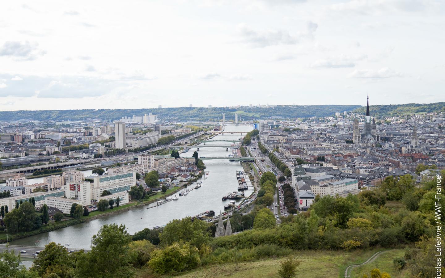 Vue sur Rouen