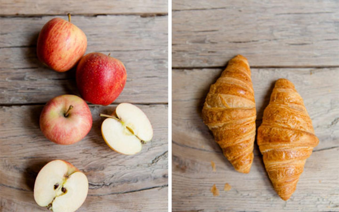 Diptyque ingrédients croissant aux pommes