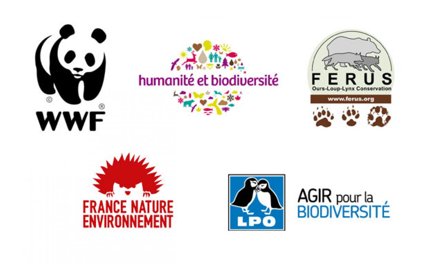 Logos associations mobilisation loup