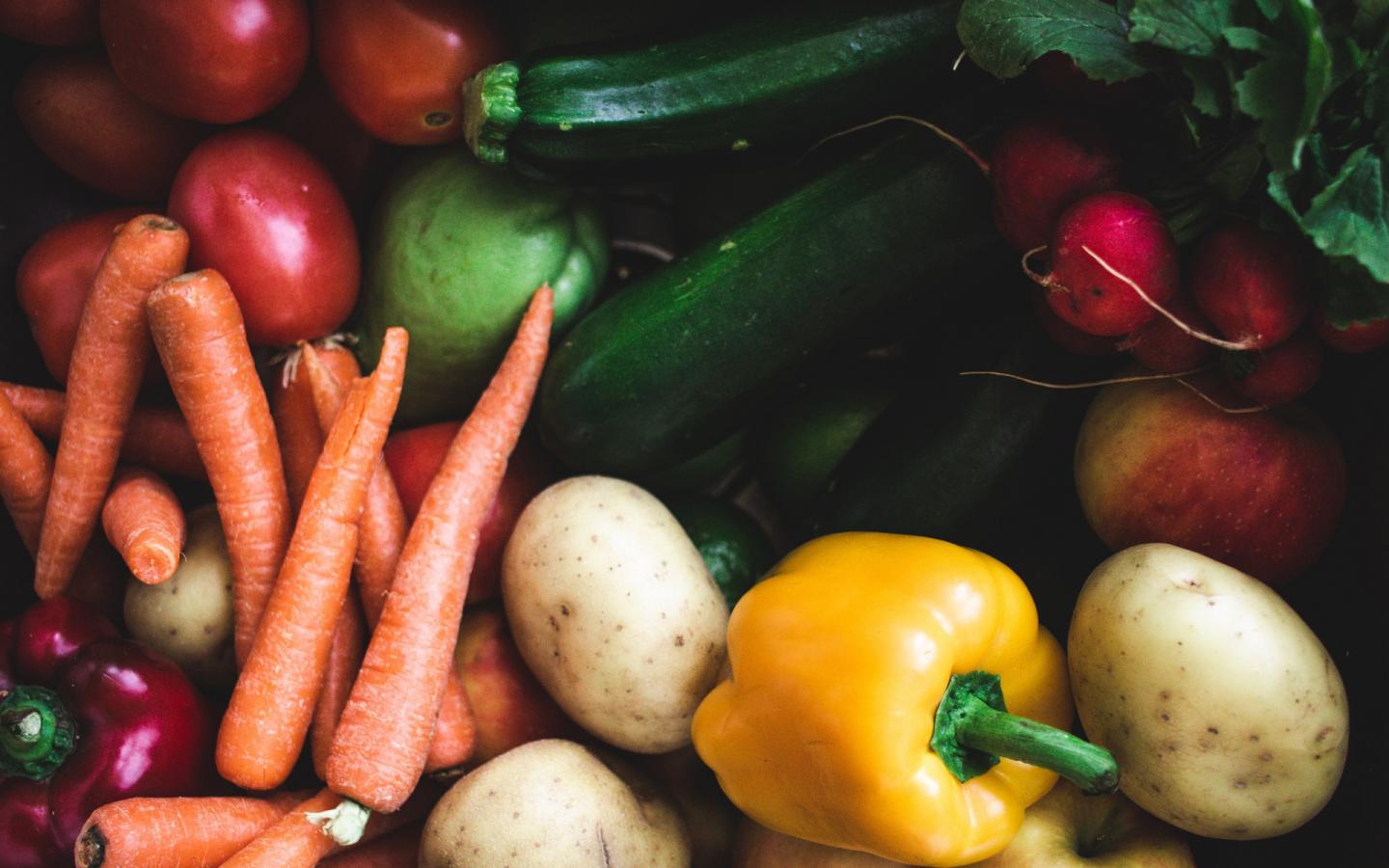 Légumes en gros plan