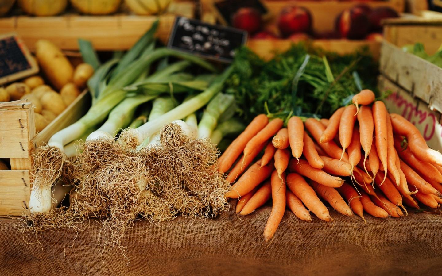 Etale de légumes