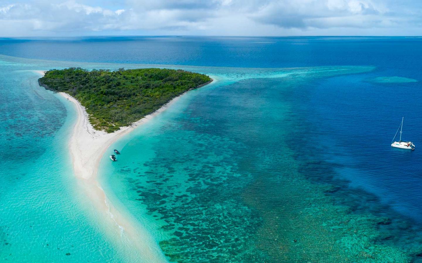 Le Grand lagon Sud vu du ciel