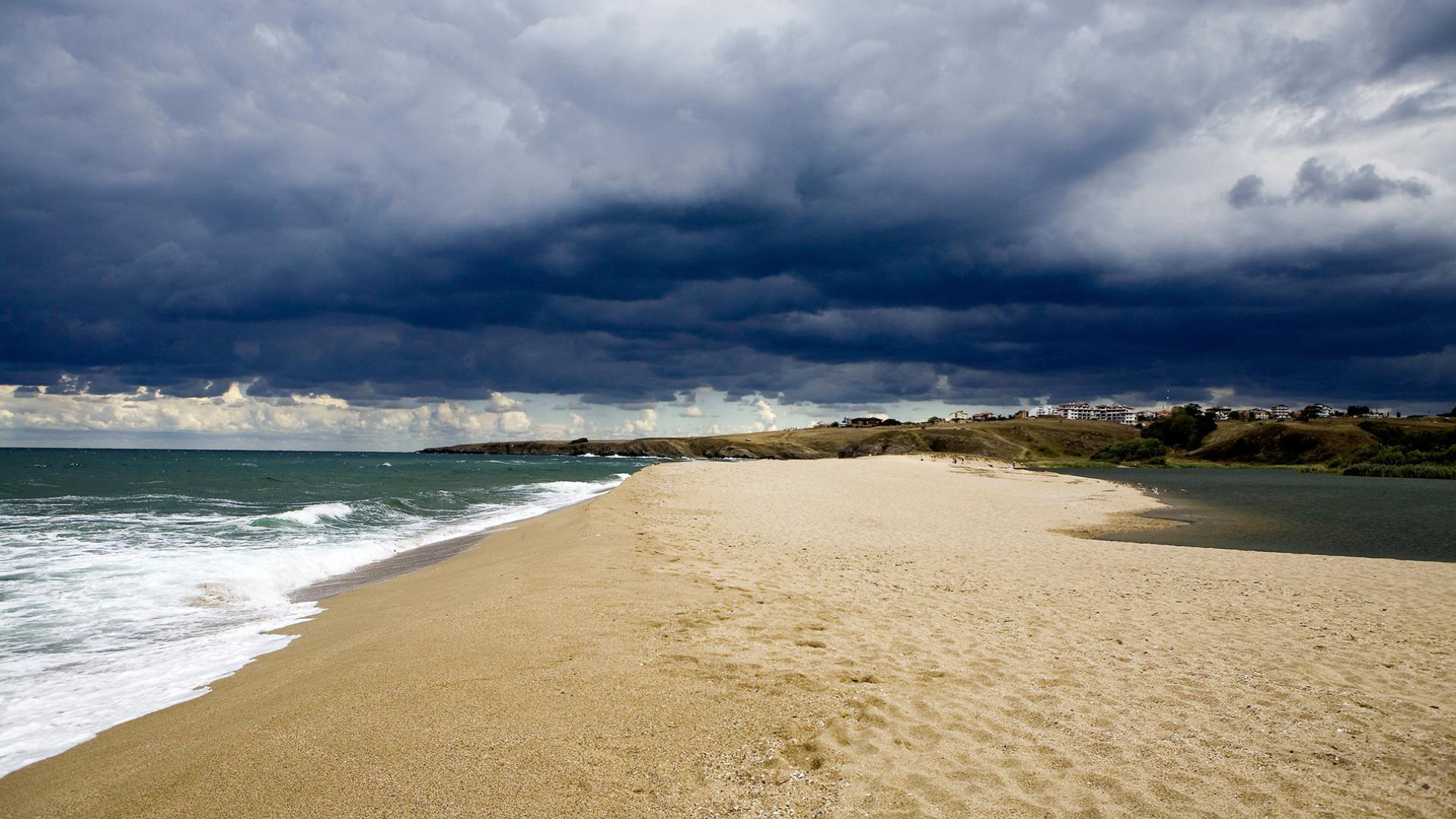 Embouchure entre le fleuve Veleka et la mer Noire (Bulgarie)