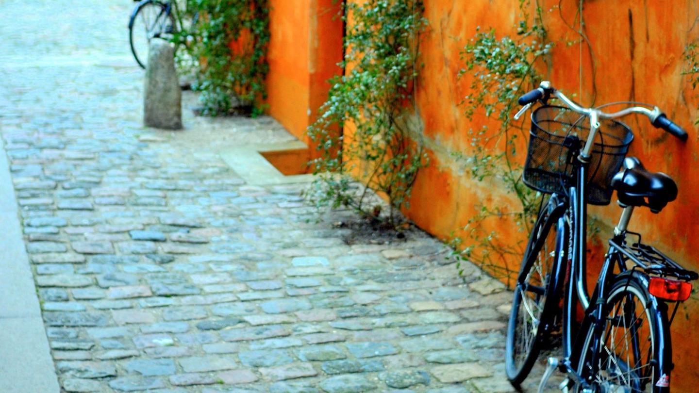 Vélo dans les rues de Copenhague (Danemark)