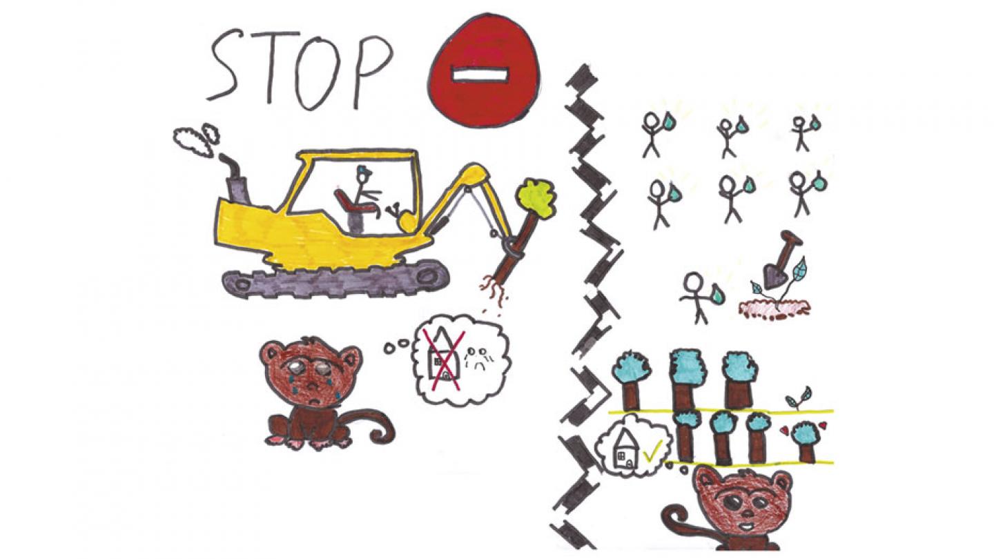 Dessin campagne enfants 3