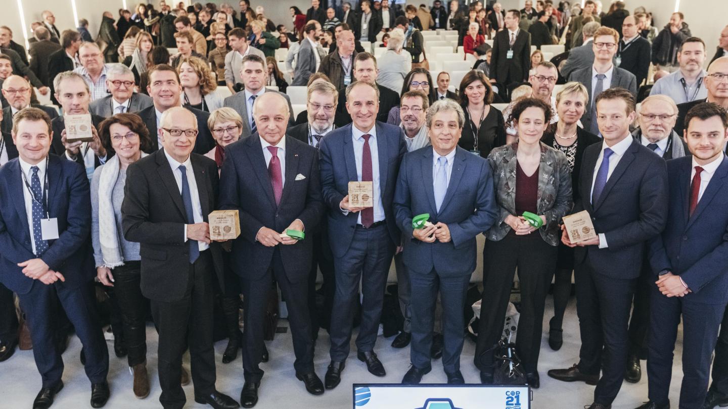 Photo de groupe de l'événement du forum de la COP21 locale de Rouen