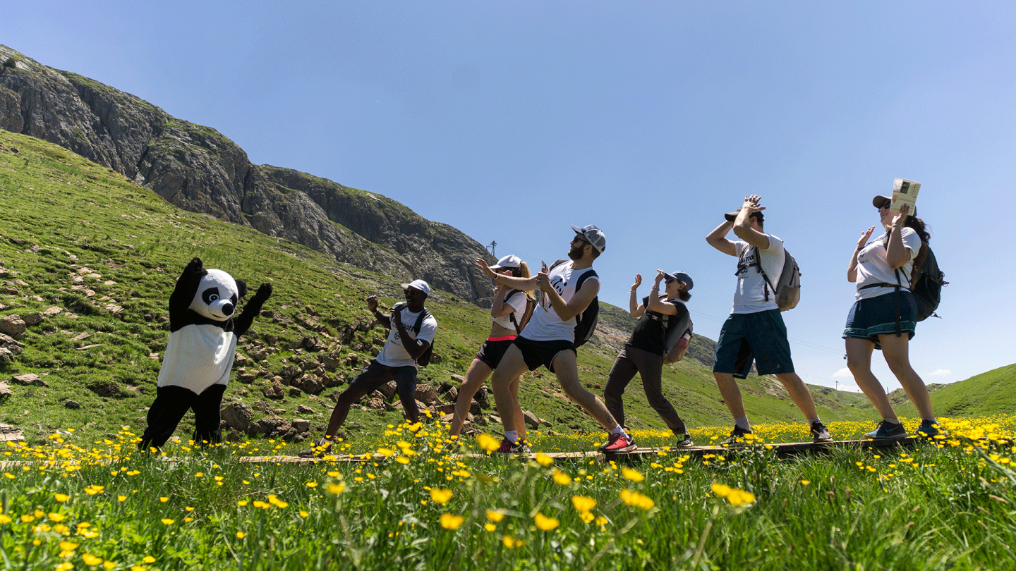 Pandathlon 2019 - La mascotte Panda et les pandathlètes