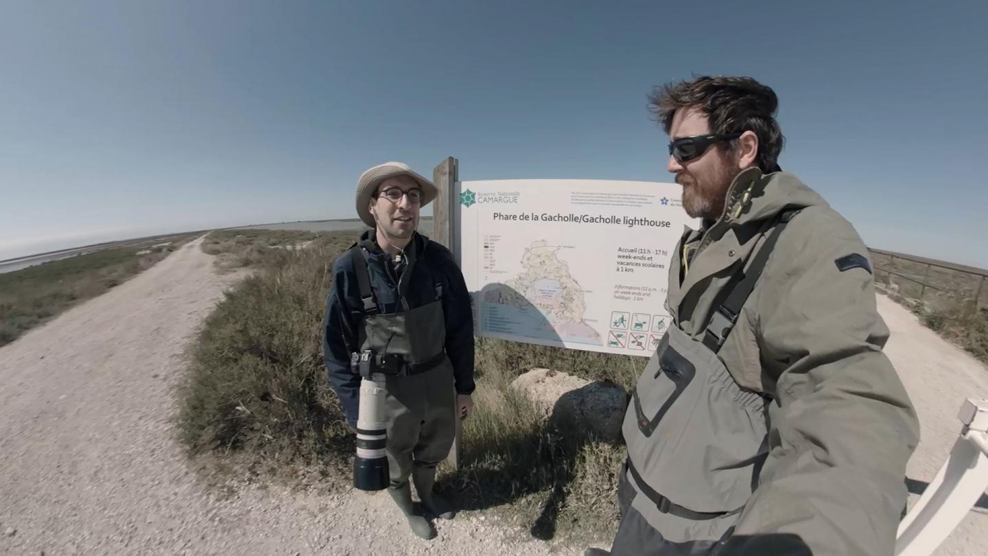 Max Bird lors de l'épisode 4 de WWF Immersion 360 en Camargue