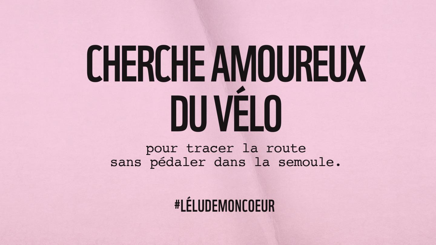 Cherche amoureux du vélo #LEluDeMonCoeur