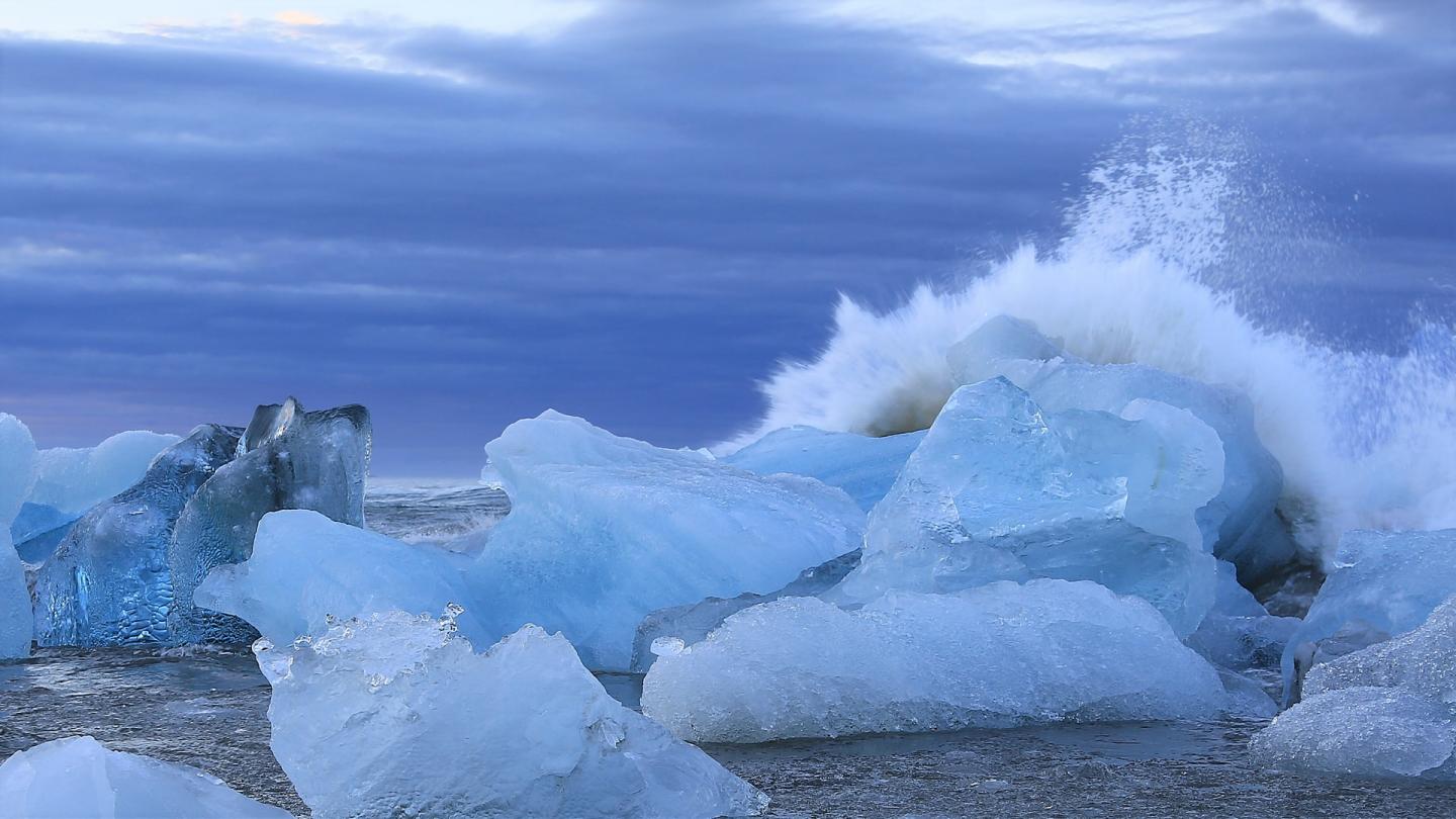 Icebergs en Islande