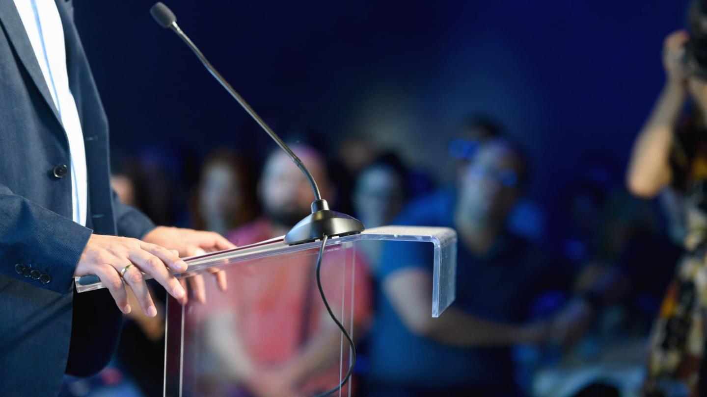 COP - Conference of parties - pupitre