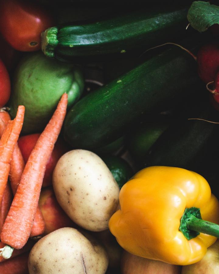 Légumes en gros plan