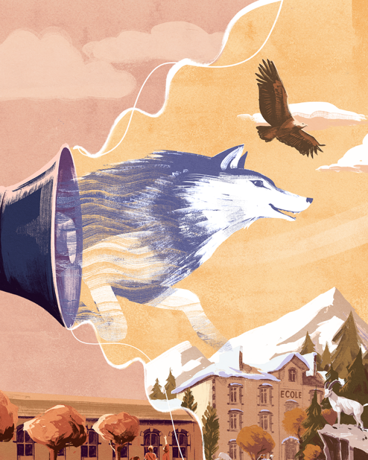 Affiche Appel de la Nature - Loup