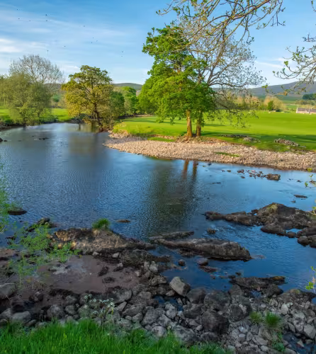 Rivière Ribble, Yorkshire, Royaume-Uni.